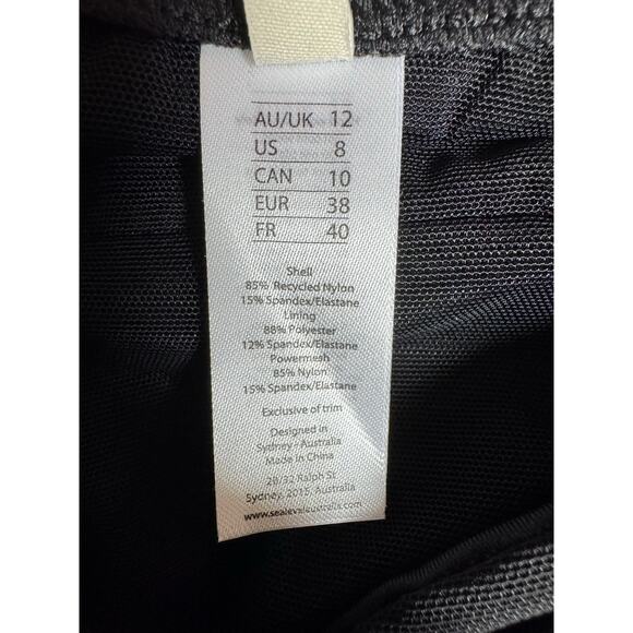 Sea Level Eco Essentials Square
Neck Swim Dress, Black / AU12/US8 (New) - Picture 8 of 8